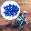 (Gold)30Pcs Motorcycle Screw Decorative Cover Screw Nut Cap Screw Plastic Protector 2