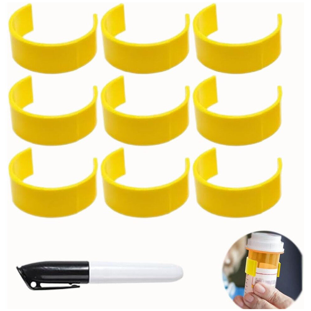 (9pcs) Pill Bottle Clips, Medicine Bottle Label Clips, 9Pcs