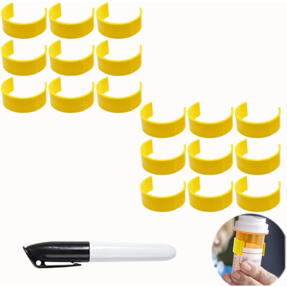 (18pcs) Pill Bottle Clips, Medicine Bottle Label Clips, 9Pcs