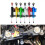 (Red)Steering Damper Motorcycle Universal Retrofits Adjustable Stabilizer Aluminum Motocross Steering 2