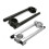 (50mm Silver)Motorcycle Handlebars 22mm Handlebar Clip-ons Fork Handle Bars Clip Ons For Universal Cafe 3