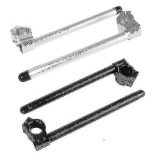 (50mm Silver)Motorcycle Handlebars 22mm Handlebar Clip-ons Fork Handle Bars Clip Ons For Universal Cafe