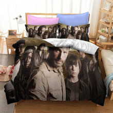 (BP13743, EU King 240x220cm) The Walking Dead series bedding three-piece home textile set