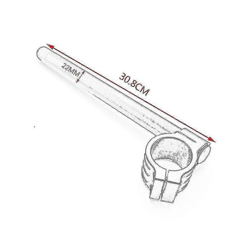 (41mm Silver)Motorcycle Handlebars 22mm Handlebar Clip-ons Fork Handle Bars Clip Ons For Universal Cafe 2
