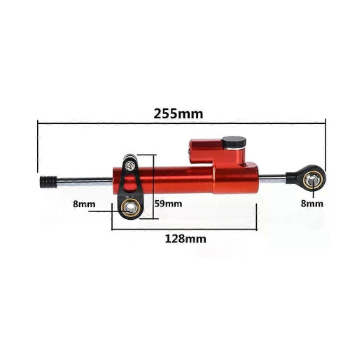 (Gold Black)con CNC Adjustable Motorcycles Steering Stabilize Damper Bracket Mount FOR KAWASAKI ER6N 2