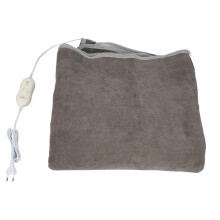 Electric Heated Blanket 180x130cm Brown Fast Heating Cozy Winter Warmth
