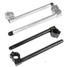 (50mm Silver)Motorcycle Handlebars 22mm Handlebar Clip-ons Fork Handle Bars Clip Ons For Universal Cafe