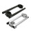 (50mm Silver)Motorcycle Handlebars 22mm Handlebar Clip-ons Fork Handle Bars Clip Ons For Universal Cafe 3