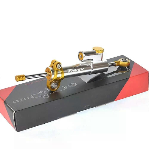 (Red Gold)con Motorcycle Adjustable Steering Stabilize Damper Safety Control Bracket Mounting Kit FOR 1