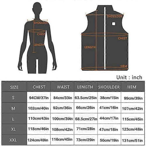 (L,Blue)Women's Heated Vest With 4 Heating Zones, Neck Heating Jacket Usb Charging 1