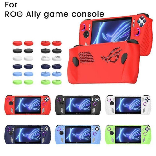 For Ally Handheld Game Console All-Inclusive Silicone Protective Case Handheld Anti-Drop Protective Case,Red 1