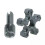 (Silver)con Brake Clutch Levers Cable Wire Adjuster Screw Bolt Machine For Nmax 155 Accessories Honda 2
