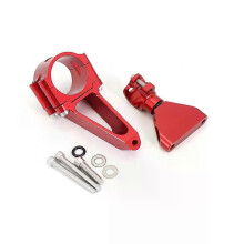(Rood) CNC Motorfiets Stuurdemper Stabilisatorbeugel Montage Kit Ondersteuning Voor HONDA CBR600 F4i