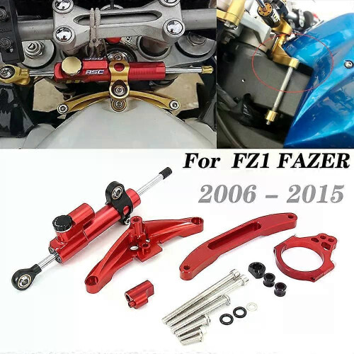 (A Gold)Motorcycle CNC Aluminum Steering Damper Bracket Set Stabilizer Linear Dampers Mounting Support 1