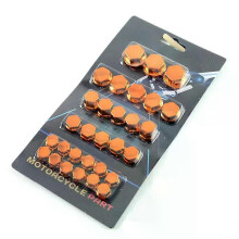 (Orange) Boulon décoratif écrou accessoires moto couvercle pour Suzuki Bandit 600 GSR 750 Suzuki noir