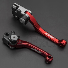 (CRF250X Nero 04-17) Colore opaco per Honda Crf250r Crf450r Crf 250 450 R 2007-2022 Freno Frizione pieghevole