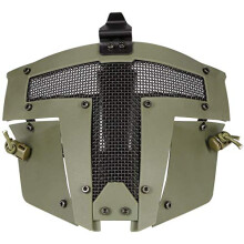 Fast Af Helmzubehör – Cool Paintball fullface mask made of steel mesh, Sparta/Od