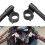 (Riser Black 36mm)Aluminum Motorcycle Riser Rised CNC Handlebar Clip-Ons Fork Handle Bars Clip Ons For 1