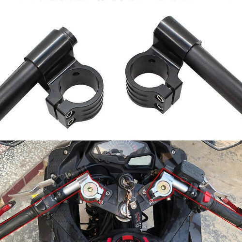 (Riser Black 36mm)Aluminum Motorcycle Riser Rised CNC Handlebar Clip-Ons Fork Handle Bars Clip Ons For