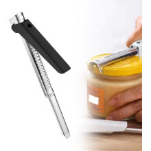 (1, Black) Effortless Arthritis Jar Opener, Hand Can Opener, Multifunctional Lid Opener for Weak Hands Seniors
