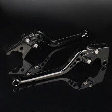 (Nero lungo) Fr BMW R1200S 2006-2008 3D CNC Einstellbare Motorrad Bremse Kupplung Hebel Motorrad Bremshebel