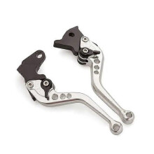 (Kort zilver)Vr Aprilia DORSODURO 1200 2011-2016 Motorrad Bremse Kupplung Hebel Aluminium Einstellbare
