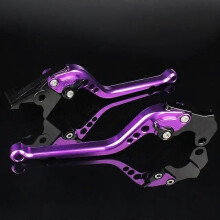 (Lang paars)Vr Aprilia CAPANORD 1200 Rally 2014-2017 Motorrad Bremse Kupplung Hebel Aluminium Einstellbare
