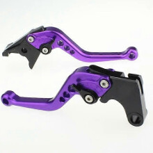 (Kort paars)Bremse Kupplung Hebel Einstellbare Motorrad FR YAMAHA N MAX 155 NMAX155 NMAX 155 NMAX