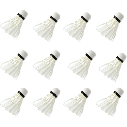 12 pieces/pack, professional highspeed badminton shuttlecocks, duck feather, with good stability and durability. 2