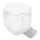 Rice Dispenser Box Container 6 Compartments Rotating Large Capacity for Home Kitchen White 6.5kg / 14.33lb 1