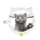 Cat Flap Door Magnetic 4 Locking Modes Safe Plastic Automatic Cat Door for Interior Exterior Doors White 5