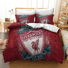 (BP11704, EU King 240x220cm) Team logo series three-piece bedding set