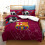 (BP11704, EU King 240x220cm) Team logo series three-piece bedding set 2