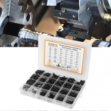 1220Pcs Hex Socket Screw Nut Washer Kit Assortment Cap Head Carbon Steel M2 M3 M4 M5 Black