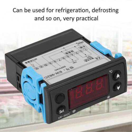 Temperature Controller Defrosting Cooling Thermostat Digital Display AC 220V for Cooler 2