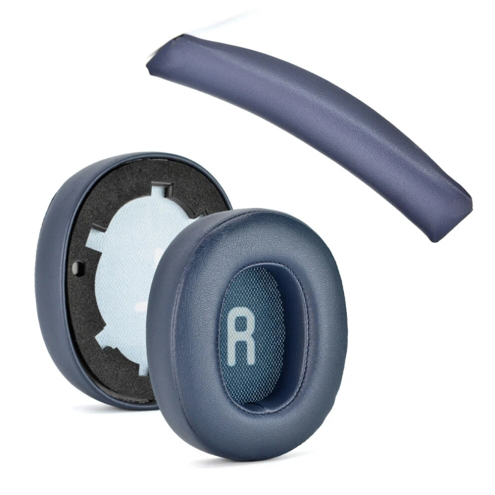 (Ear Pads+Headband(Blue)) Ear Pads Replacement For Jbl Tune 700 Bt 710 Bt 750 Bt 750Btnc 760 Nc Headphones Blue 4069369092589