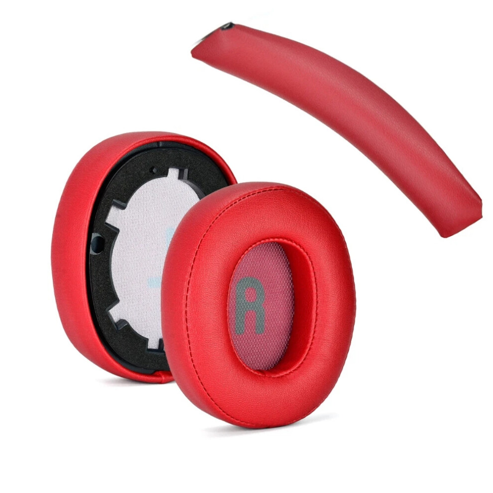 (Ear Pads+Headband(Red)) Ear Pads Replacement For Jbl Tune 700 Bt 710 Bt 750 Bt 750Btnc 760 Nc Headphones Red 4069369092626