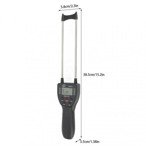 Digital LCD Grain Moisture Meter Dual Probe Backlight Grain Moisture Tester with Voice Prompt for Beans Rice Wheat Corn 1