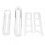 Rolling Egg Dispenser 2 Tier Space Saving Automatic Roll Down Egg Holder for Refrigerator Countertop White 3