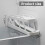 Rolling Egg Dispenser 2 Tier Space Saving Automatic Roll Down Egg Holder for Refrigerator Countertop White 2