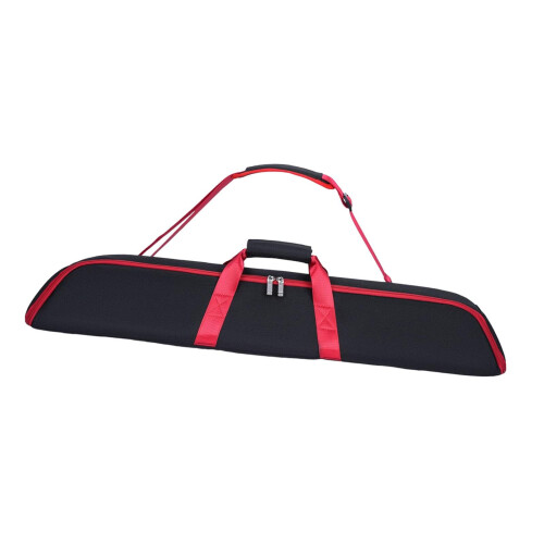 Billard Queue storage bag with divider for sticks Red