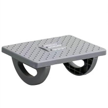 Foot Stool with Roller Massage for Relief Foot Leg Nonslip Footstool Cushion Footrests Ergonomic Foot Rest Under the Desk Gray