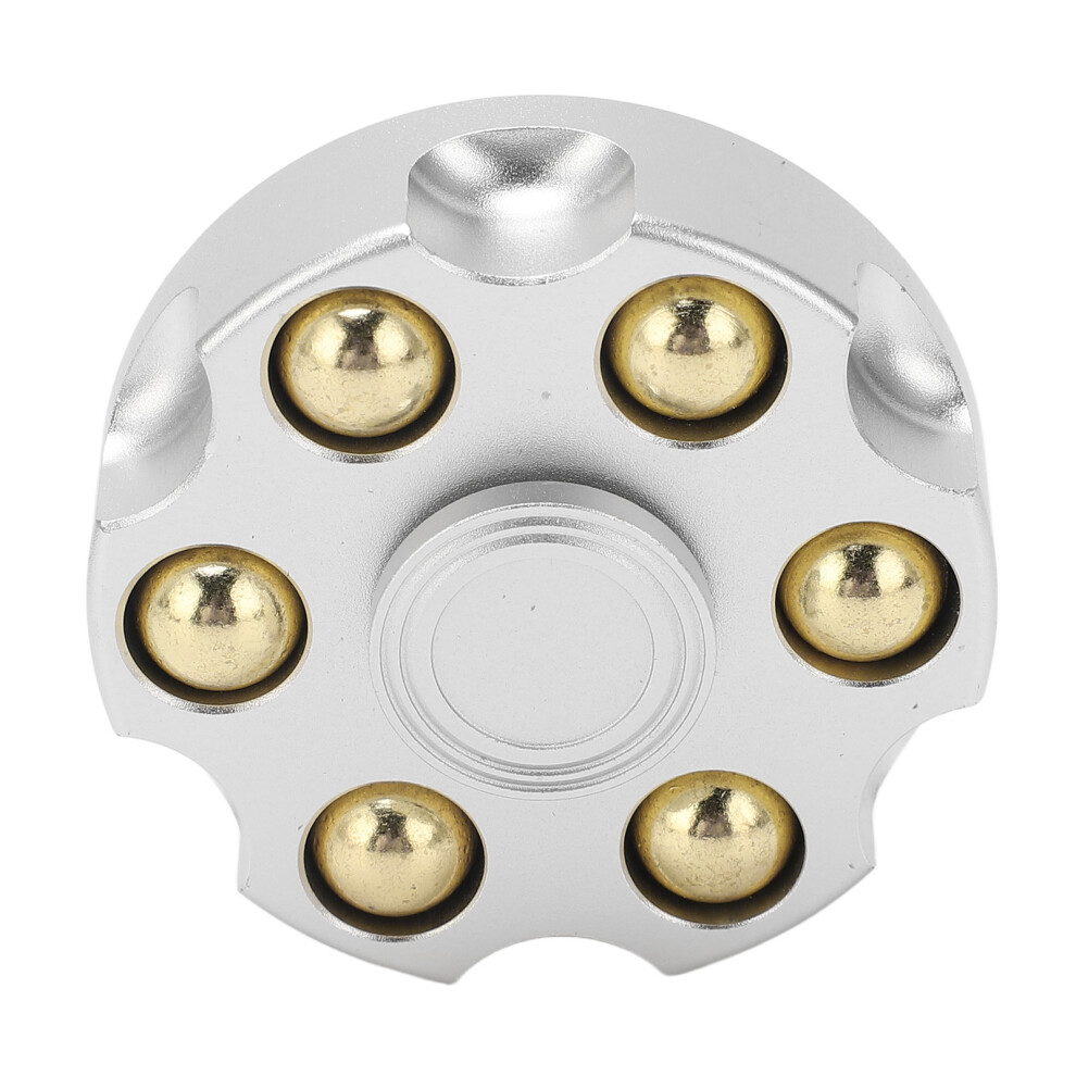 Metal Finger Gyroscope Toy Stress Reliever 5x5x2cm Silver-image-OPC-PJ69R9Z-NEW