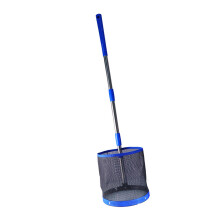 Table Tennis Pick Up Net Ping Pong Picker Table Tennis Picker Bucket for Picking and Storing Blue
