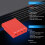 Roter ABS Bluetooth-Controller-Adapter PS1-PS5 4