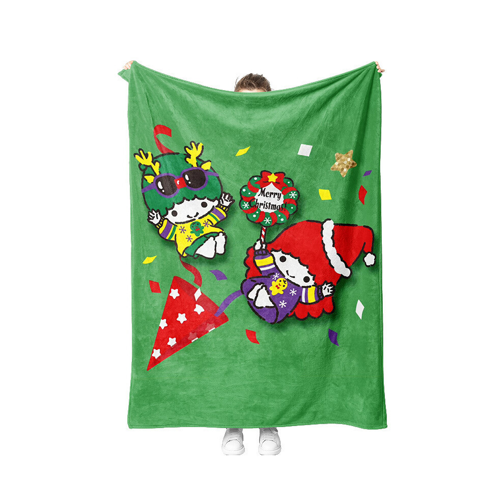(14, 70cm*100cm) Christmas Cartoon Sanrio Series Flannel Blanket Air Conditioning Blanket-image-OPC-PJ69T7R-NEW