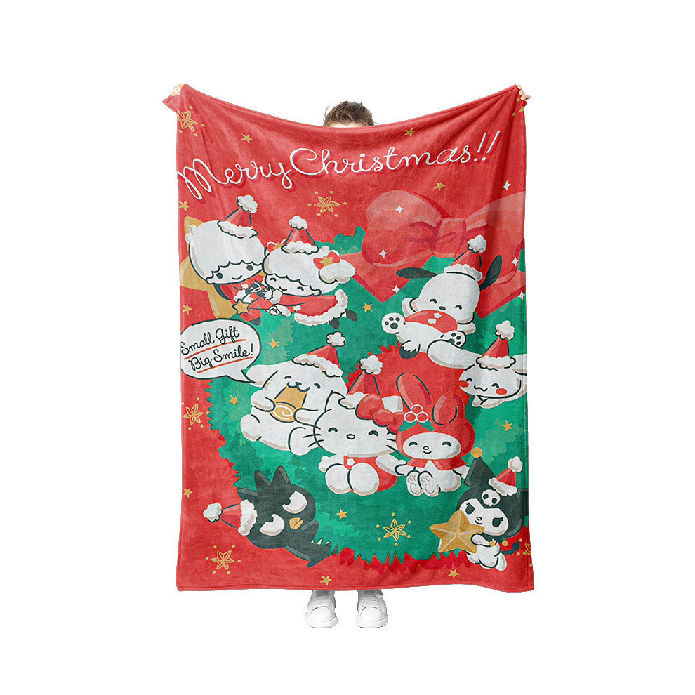 (10, 70cm*100cm) Christmas Cartoon Sanrio Series Flannel Blanket Air Conditioning Blanket-image-OPC-PJ69T9K-NEW