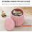 Modern Round Velvet Ottoman with Removable Lid, Yellow 4