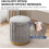 Modern Round Velvet Ottoman with Removable Lid, Yellow 3