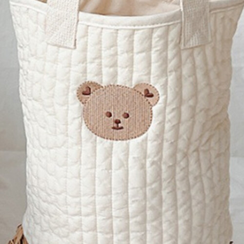 Bolsa de almacenamiento para botellas de algodón puro con forma de cubeta Bear 2